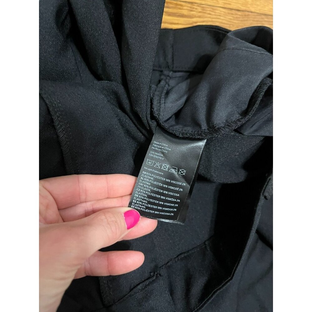 Divided H&M Women's Black Pants Plus Size 4XL Recycled Material NWT - Picture 5 of 6